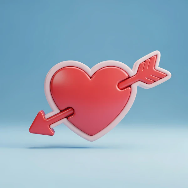 Heart with Arrow Illustration