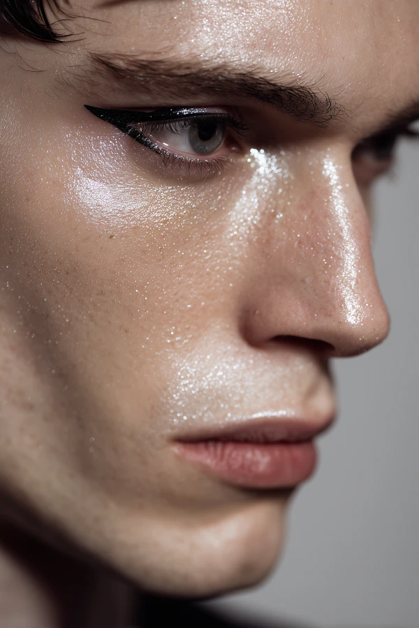 Dramatic Facial Close-Up