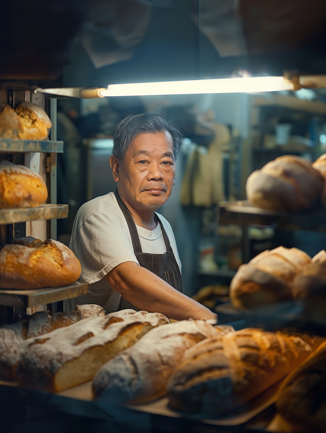 Artisan Baker in Bakery