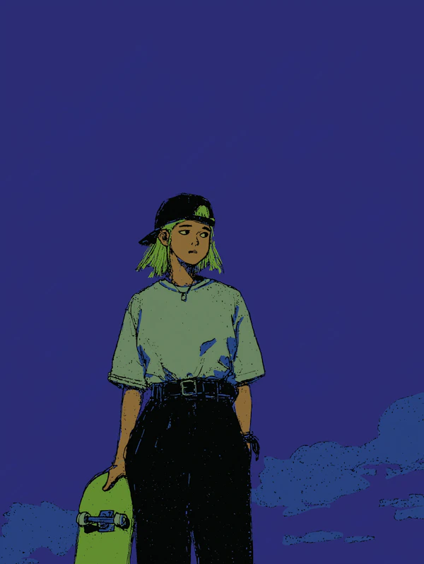 Stylized Skateboarder