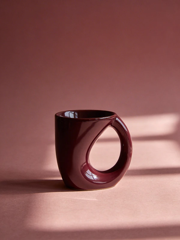 Burgundy Ceramic Mug