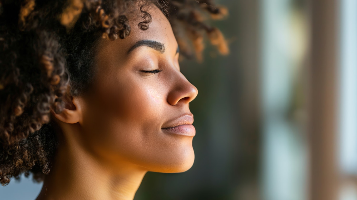Serene Portrait of a Black Woman