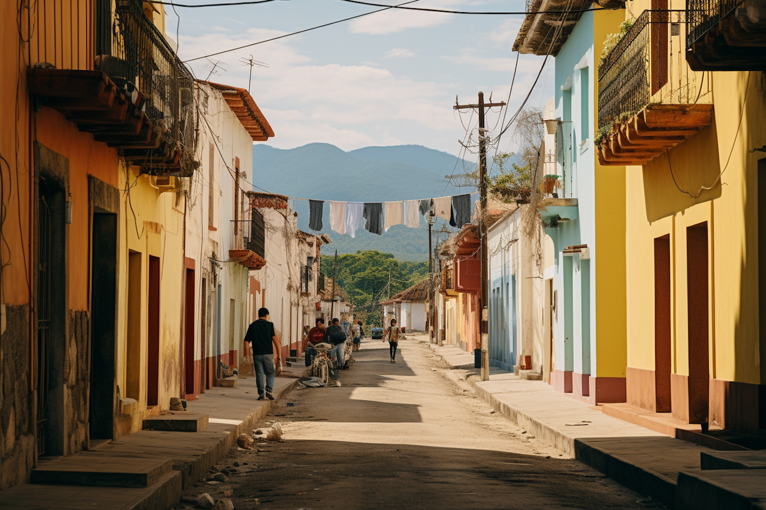 Colorful Latin American Valley Town