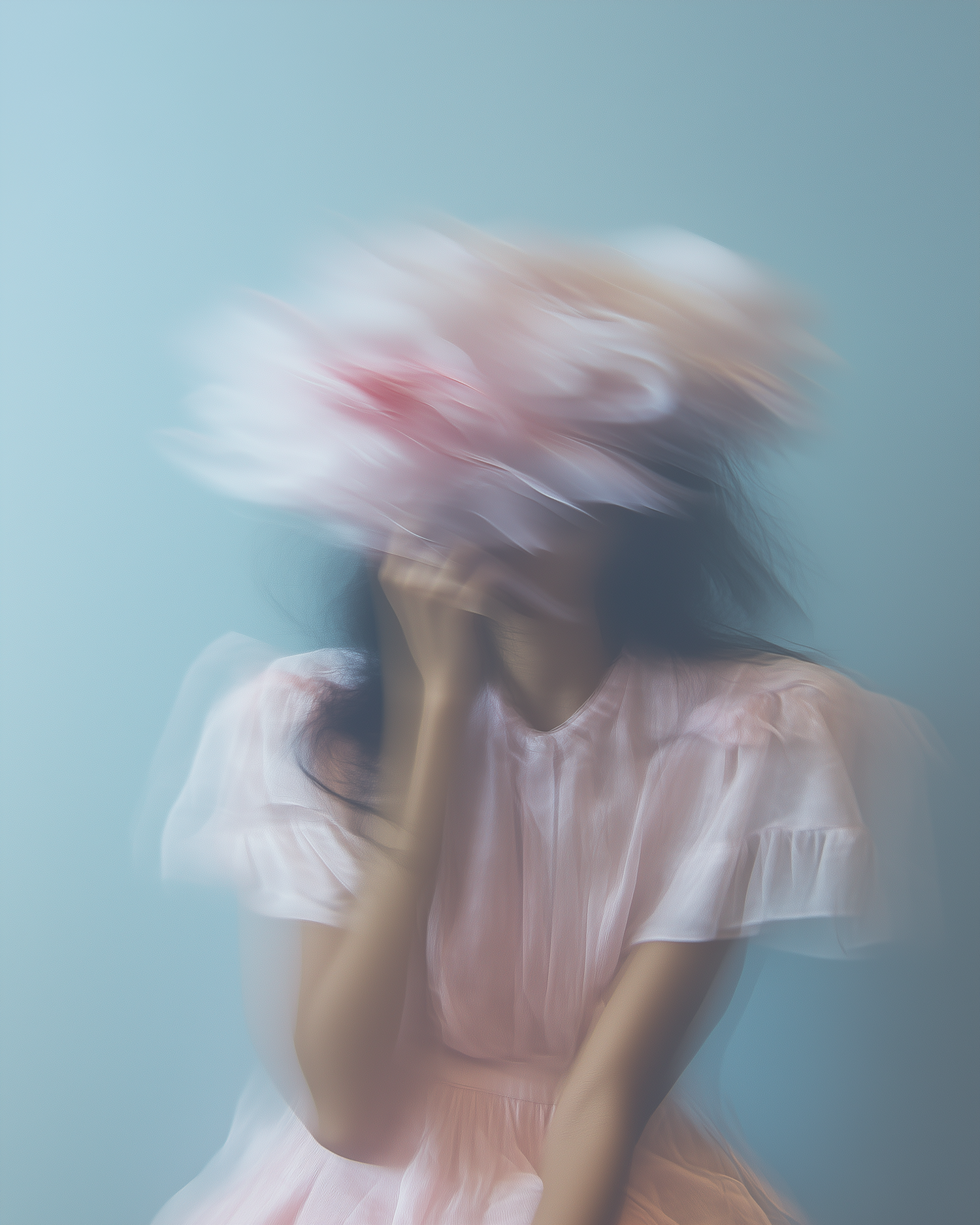 Ethereal Portrait with Blurred Motion