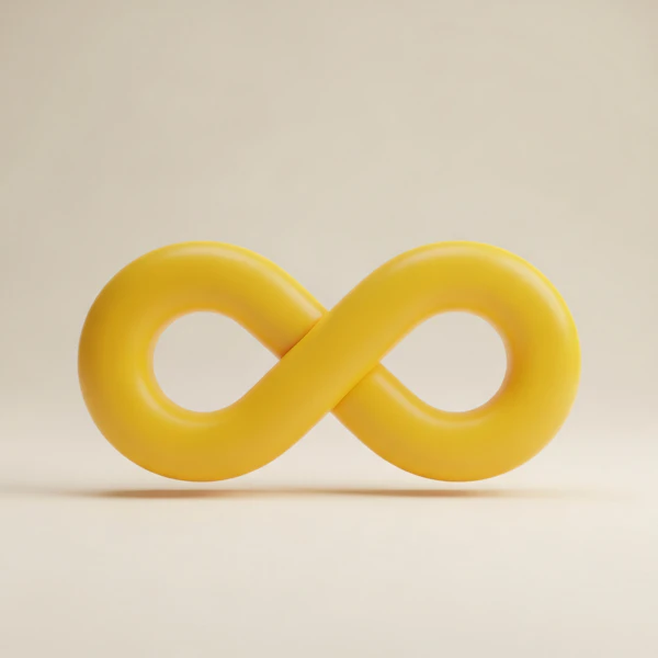 Yellow Infinity Symbol