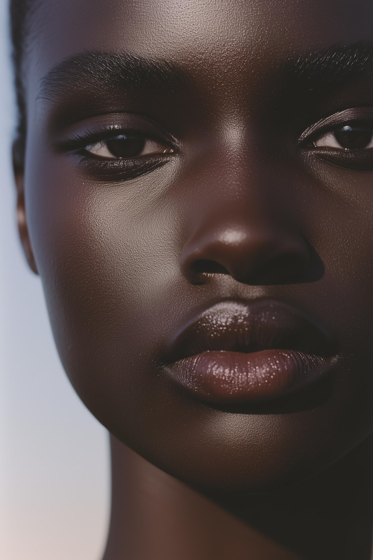 Close-up Portrait of a Human Face