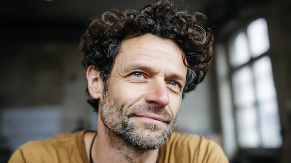 Warm Portrait Close-Up