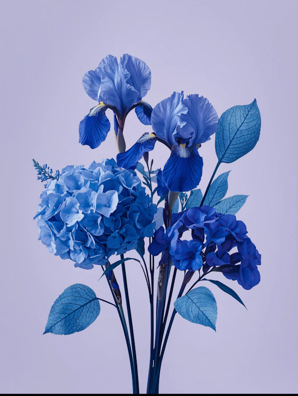 Blue Floral Arrangement