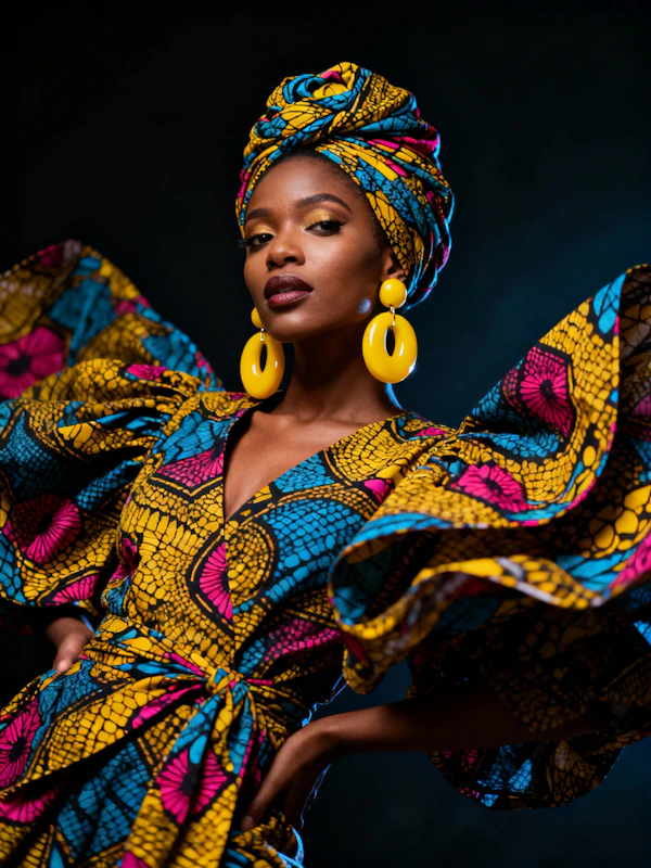Vibrant Fashion Portrait