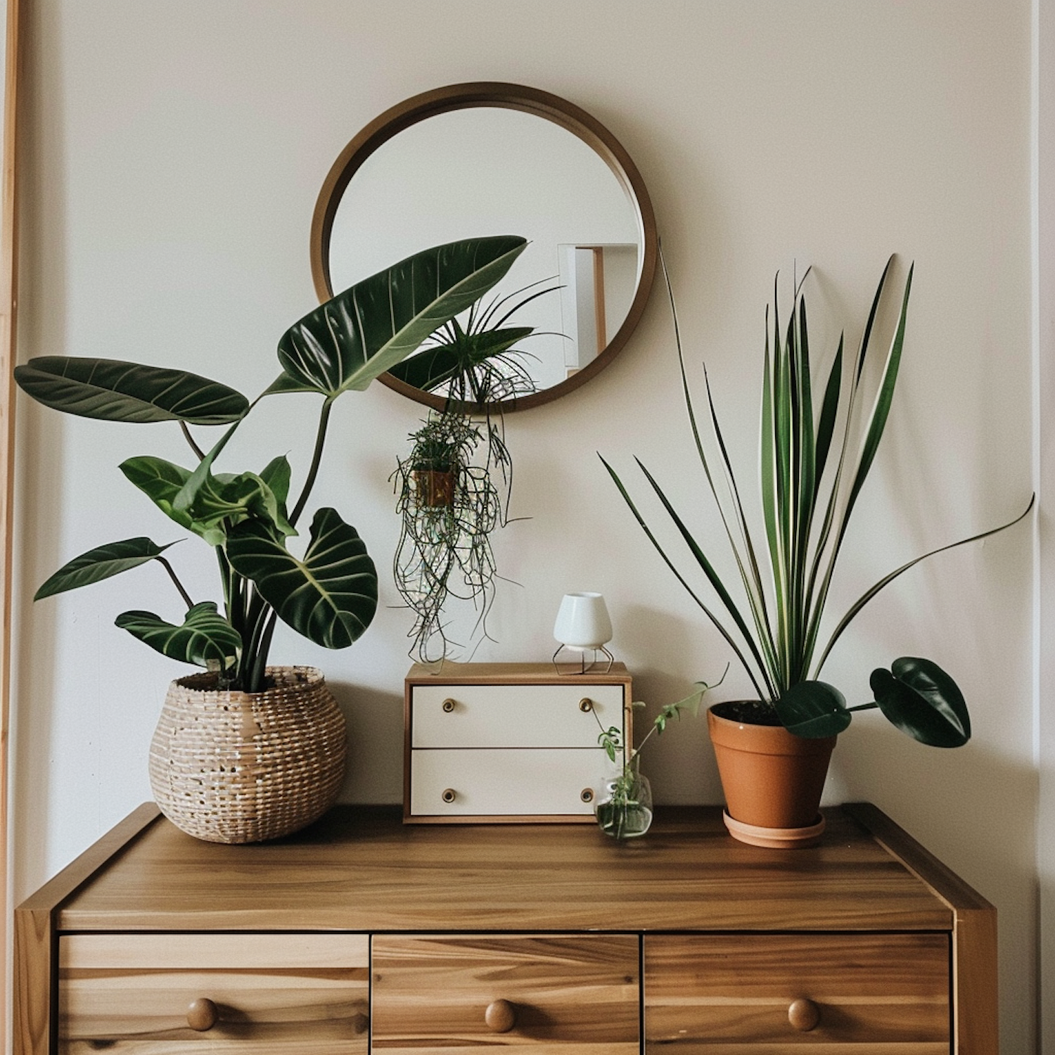 Serene Indoor Plant Arrangement