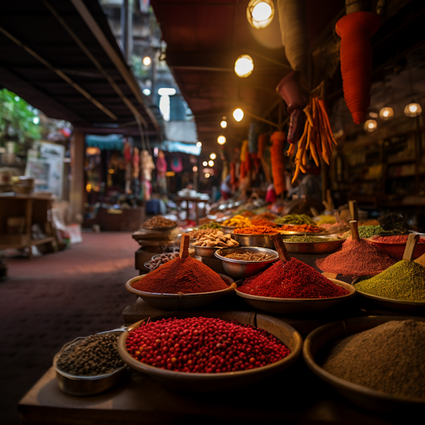 Vibrant Spice Bazaar