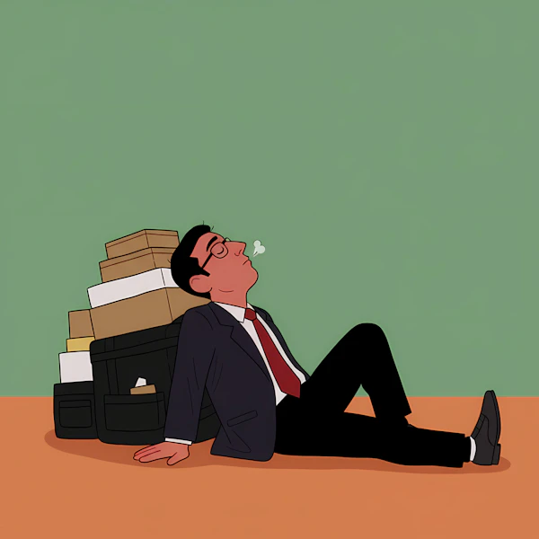 Exhausted Businessman