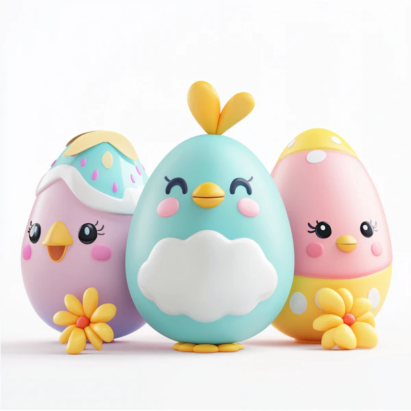 Cartoon Birds Trio