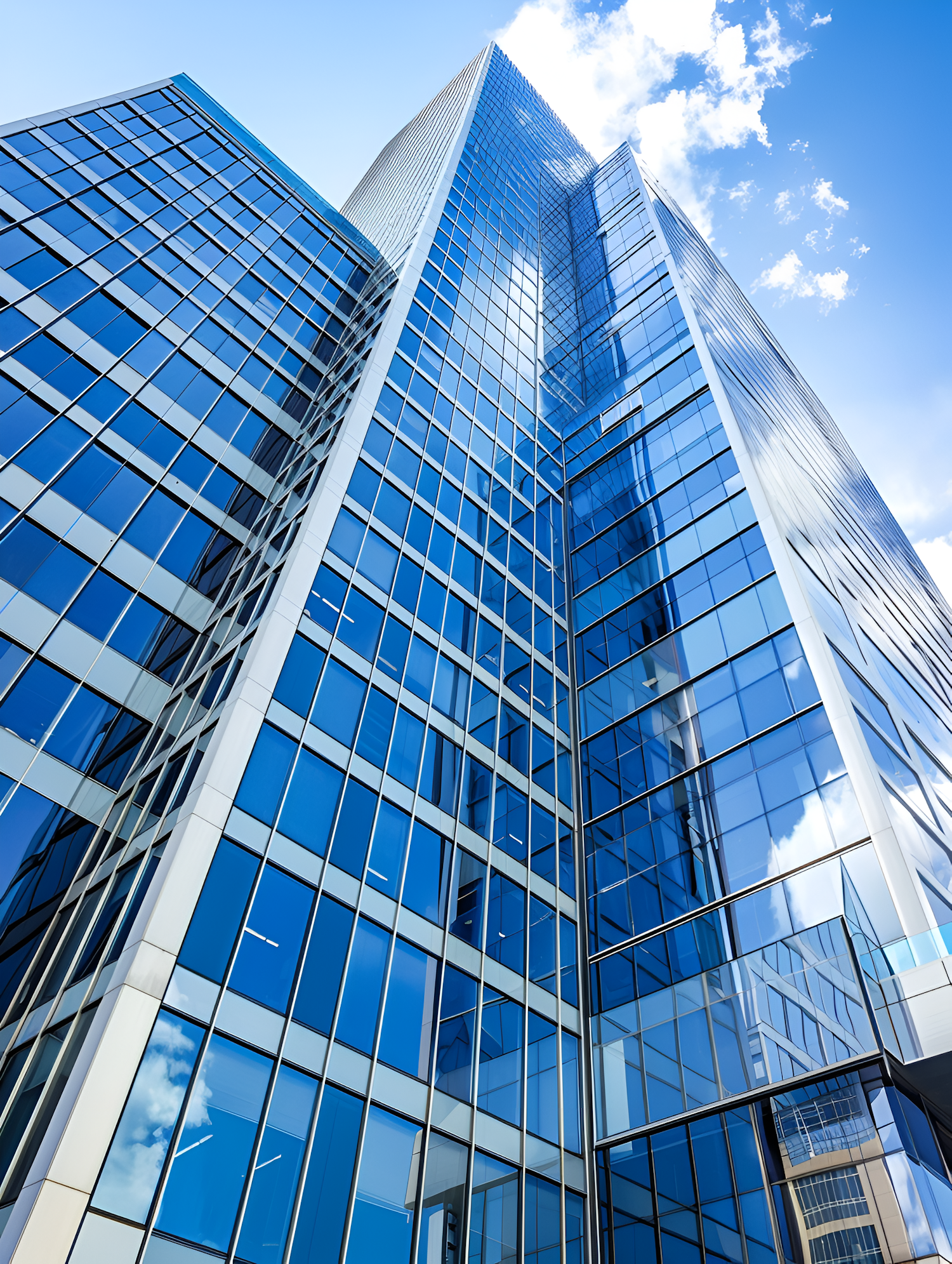 Modern Skyscraper with Glass Facade