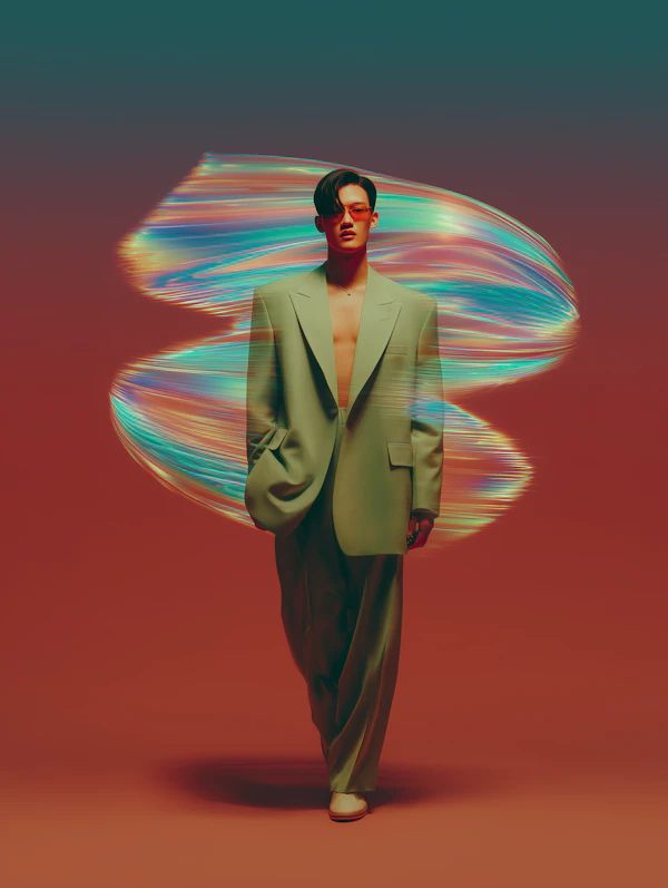 Stylish Gradient Portrait