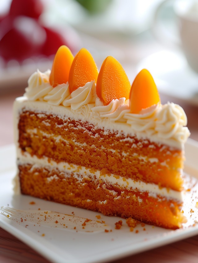 Elegant Orange-Flavored Layered Cake