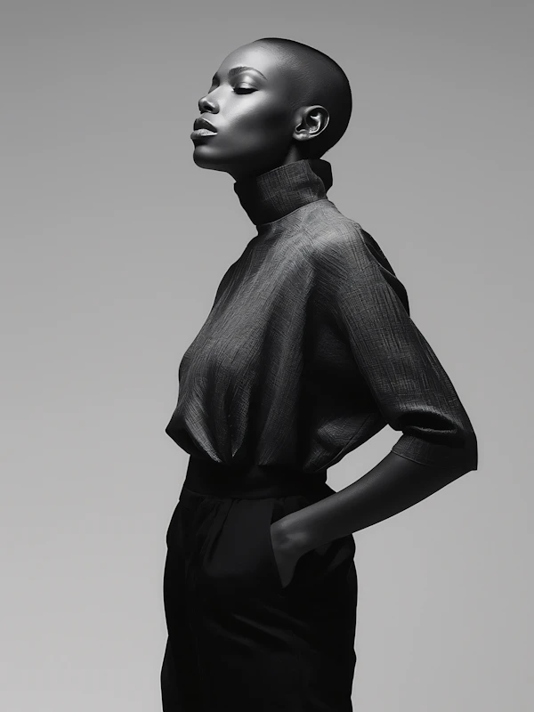 Elegant Monochrome Portrait