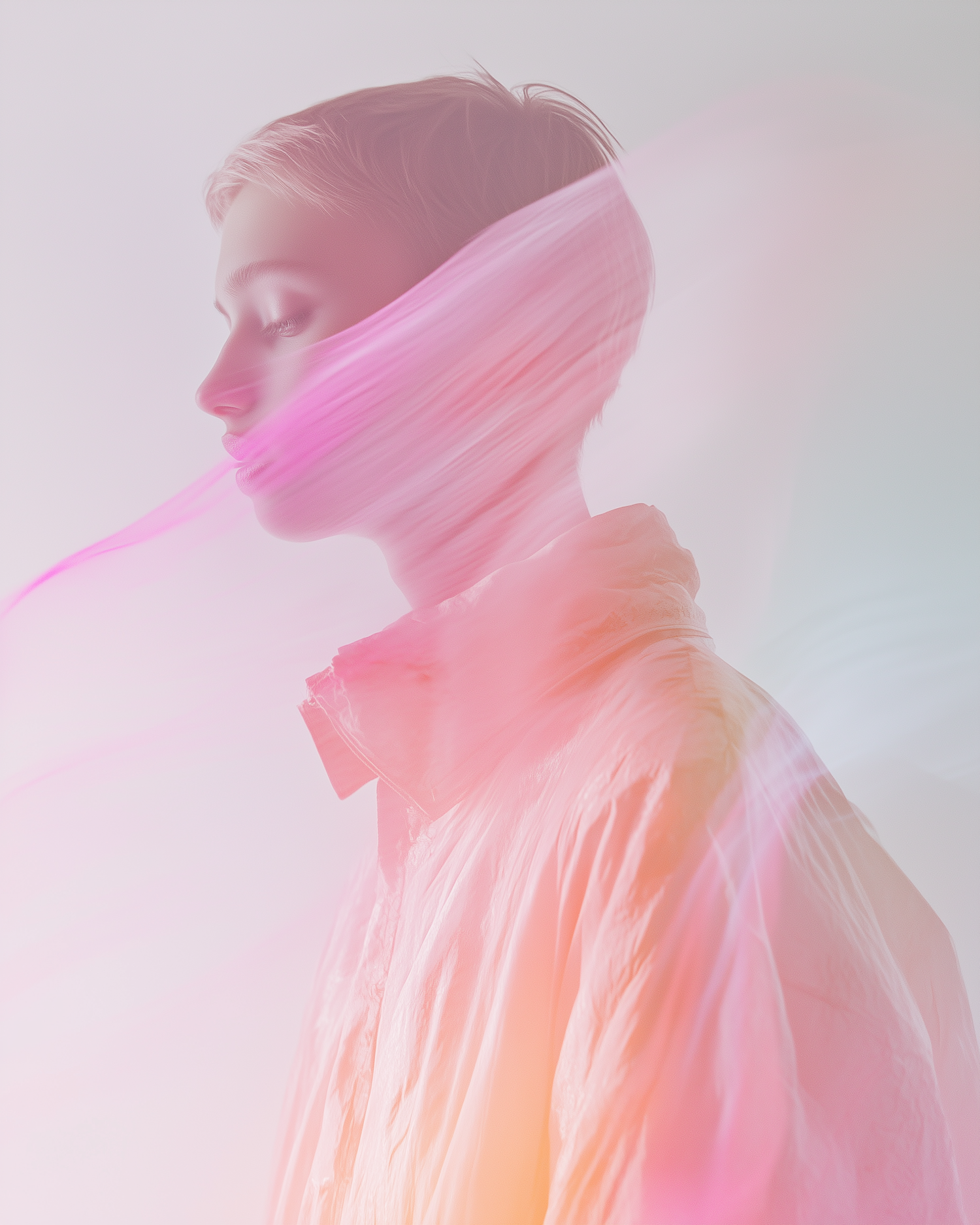 Serene Profile with Pastel Palette