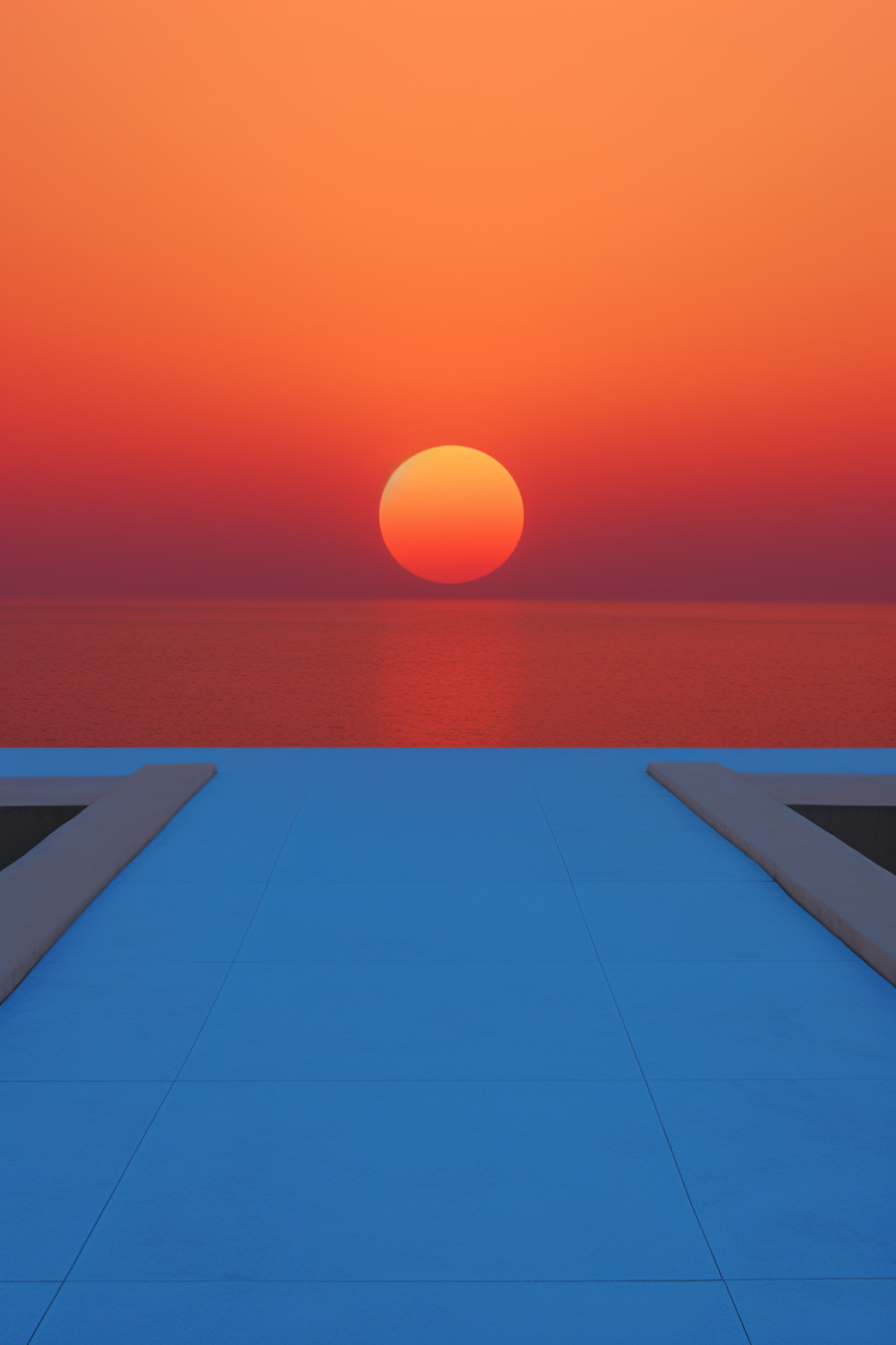 Geometric Sunset Serenity