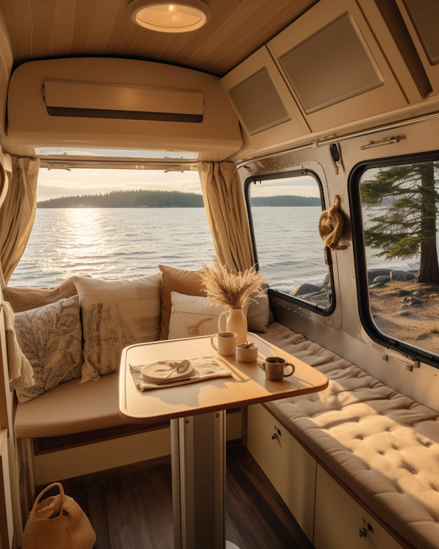 Serene Lakeside Retreat in a Cozy Camper