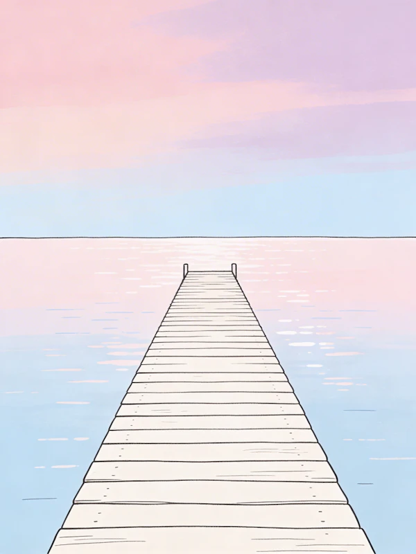 Serene Wooden Pier