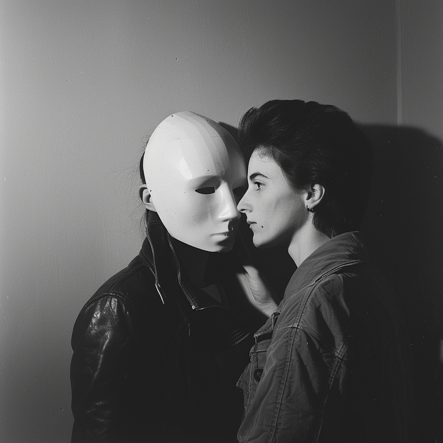 Monochrome Portrait with Mannequin