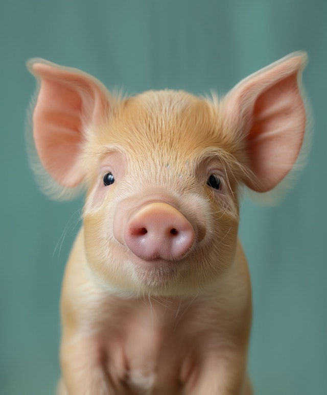 Adorable Piglet Portrait