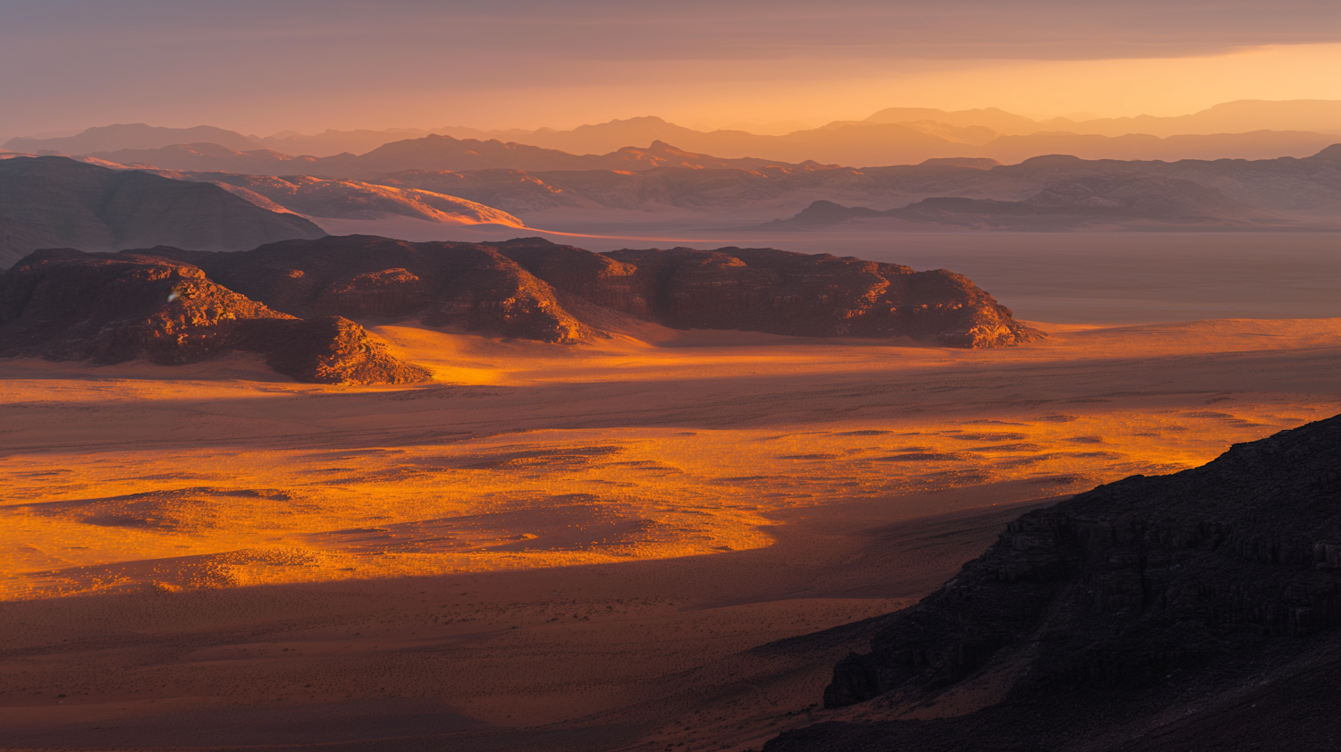 Desert Landscape at Golden Hour