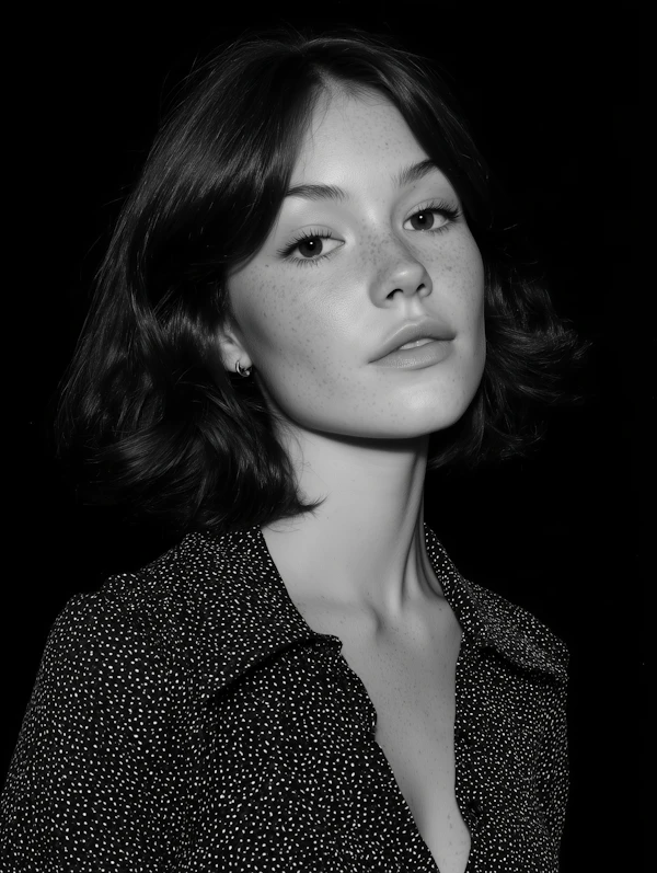 Black-and-White Portrait