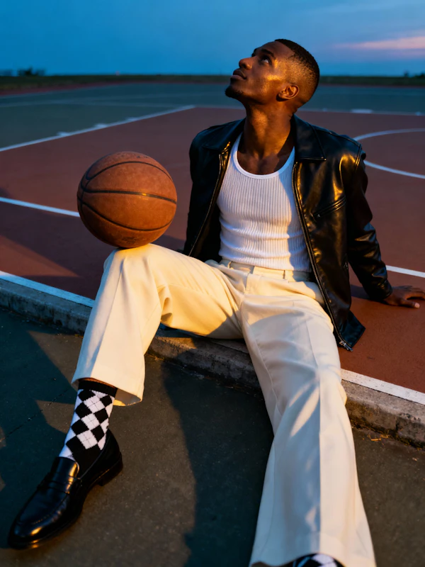 Twilight Basketball Scene