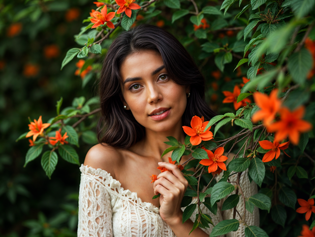 Woman in a Garden