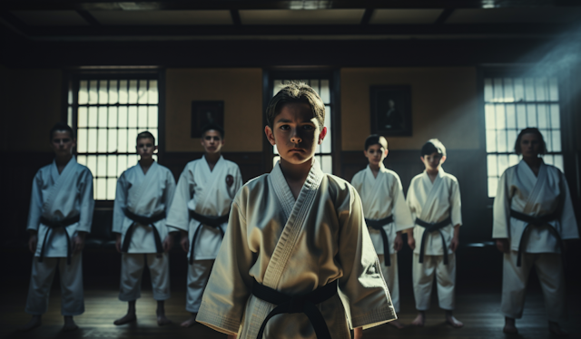 Young Black Belt's Moment of Focus