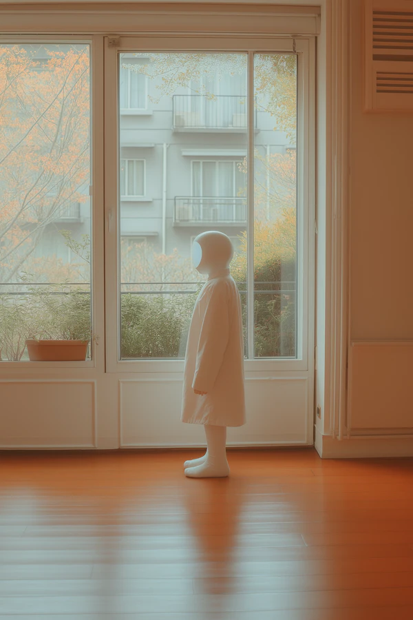 Contemplative Humanoid Figure