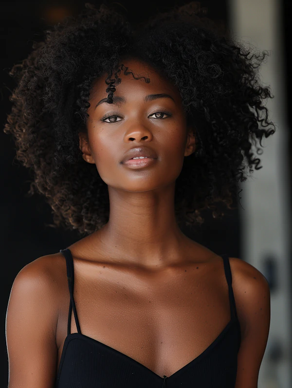 Serene Young Woman Portrait