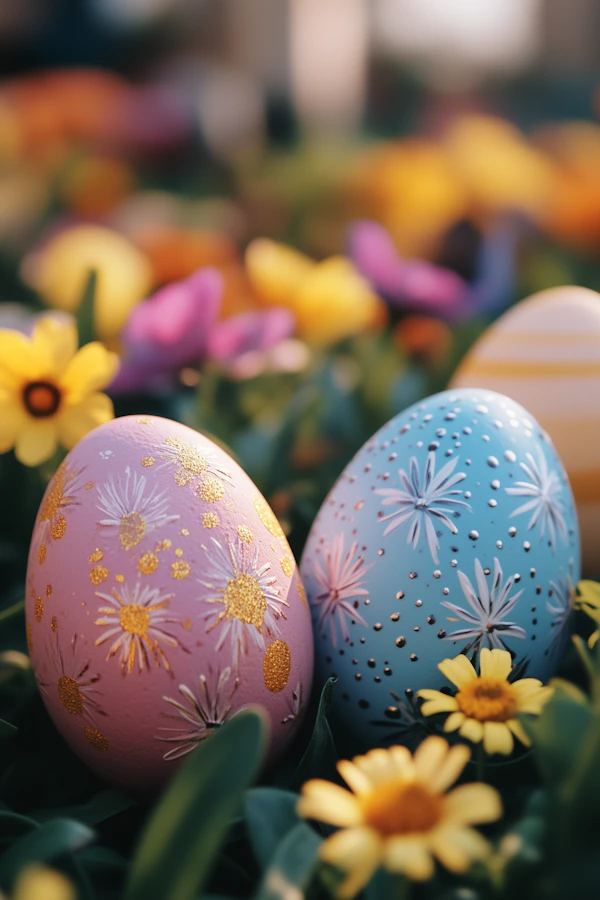 Easter Eggs in Bloom