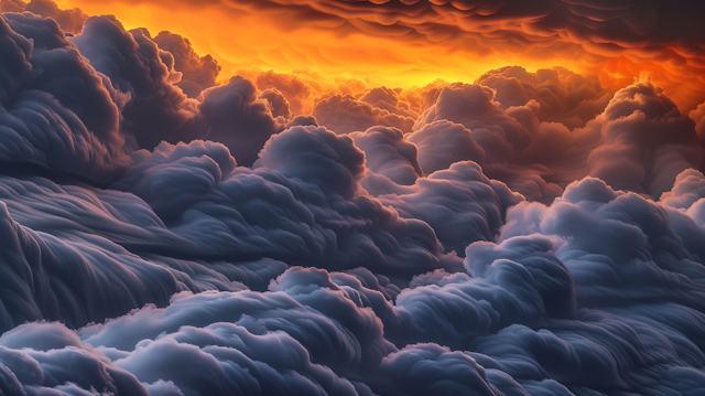 Dramatic Sky with Swirling Clouds