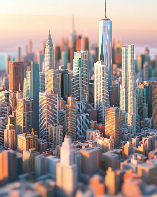 Golden Cityscape