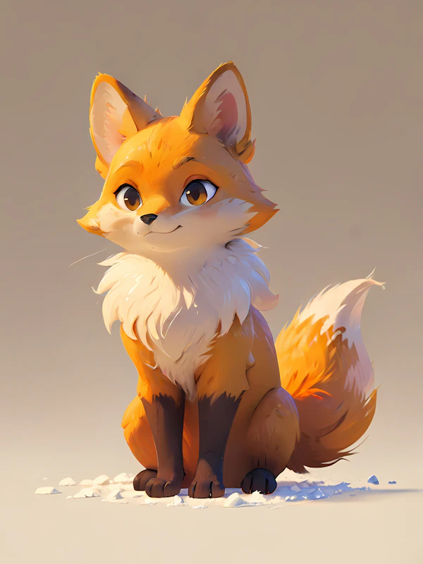Cartoon Fox Illustration