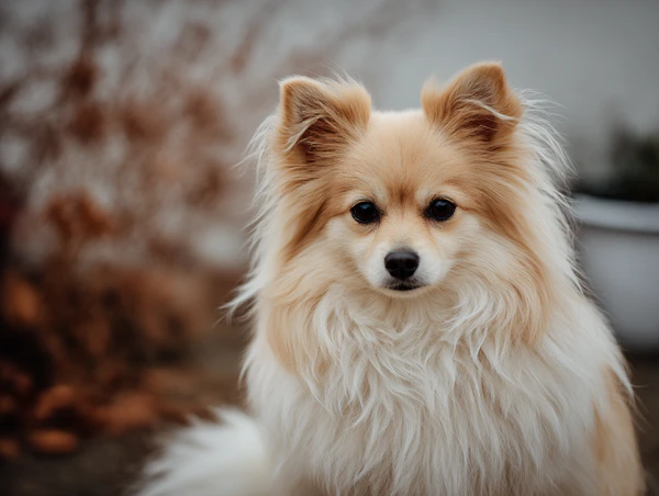 Fluffy Golden Dog