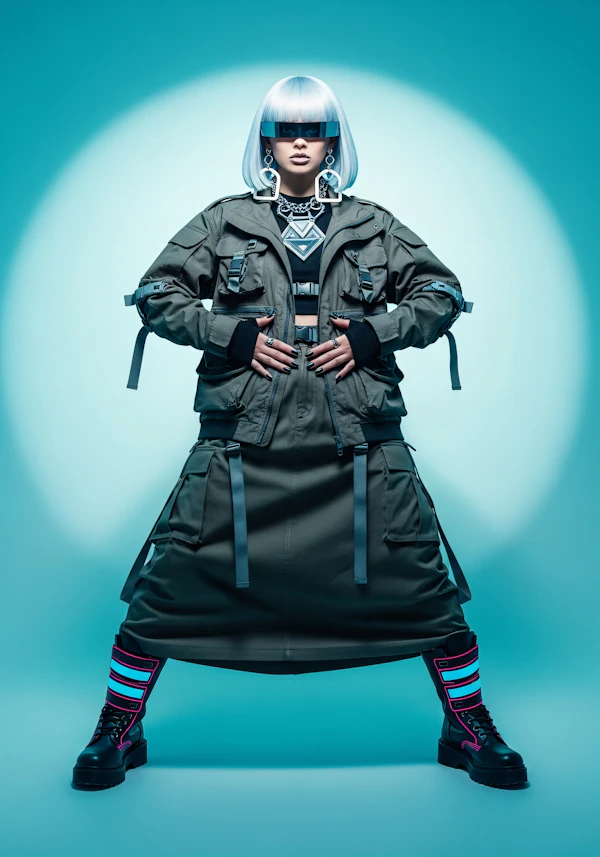 Futuristic Fashion Pose