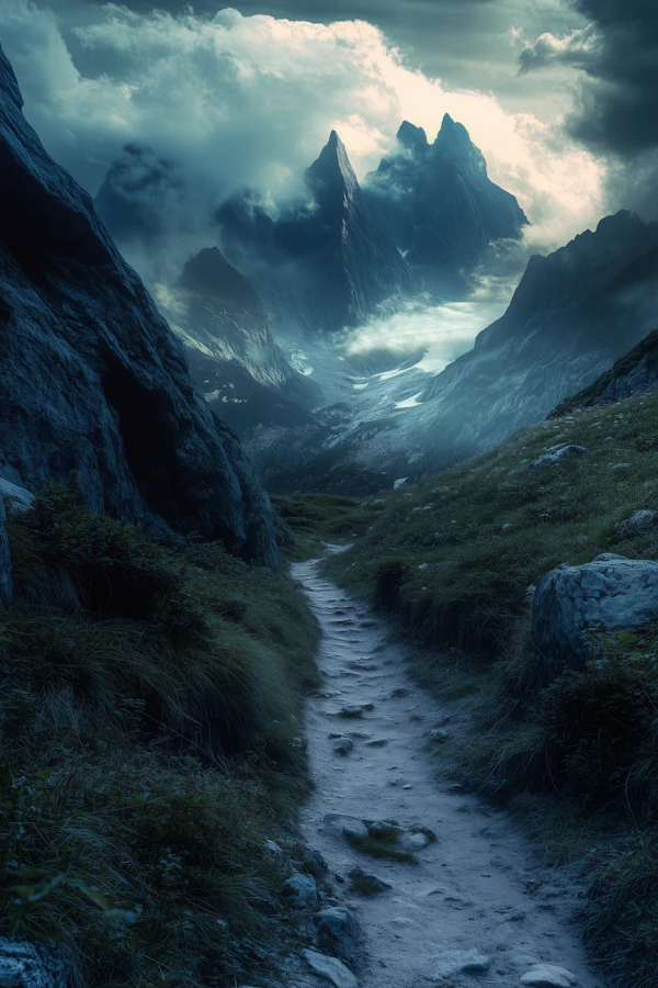 Dramatic Mountainous Landscape