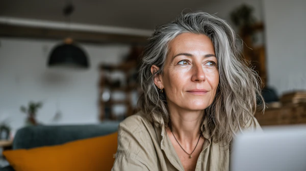 Thoughtful Woman Portrait