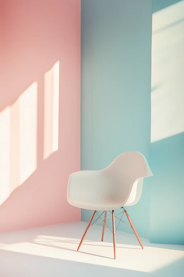 Modern White Chair Scene