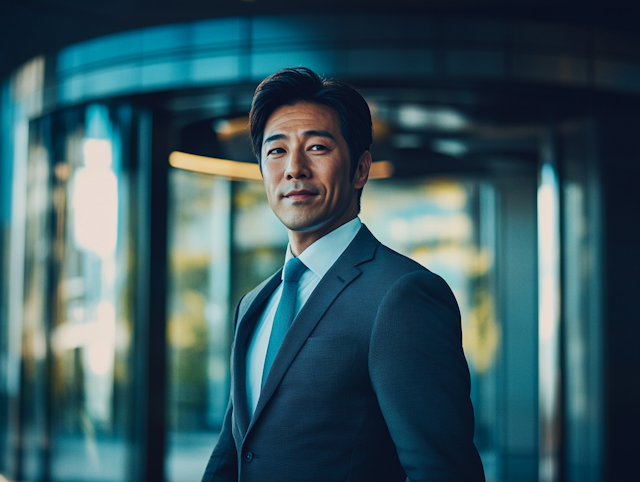 Confident Man in Suit