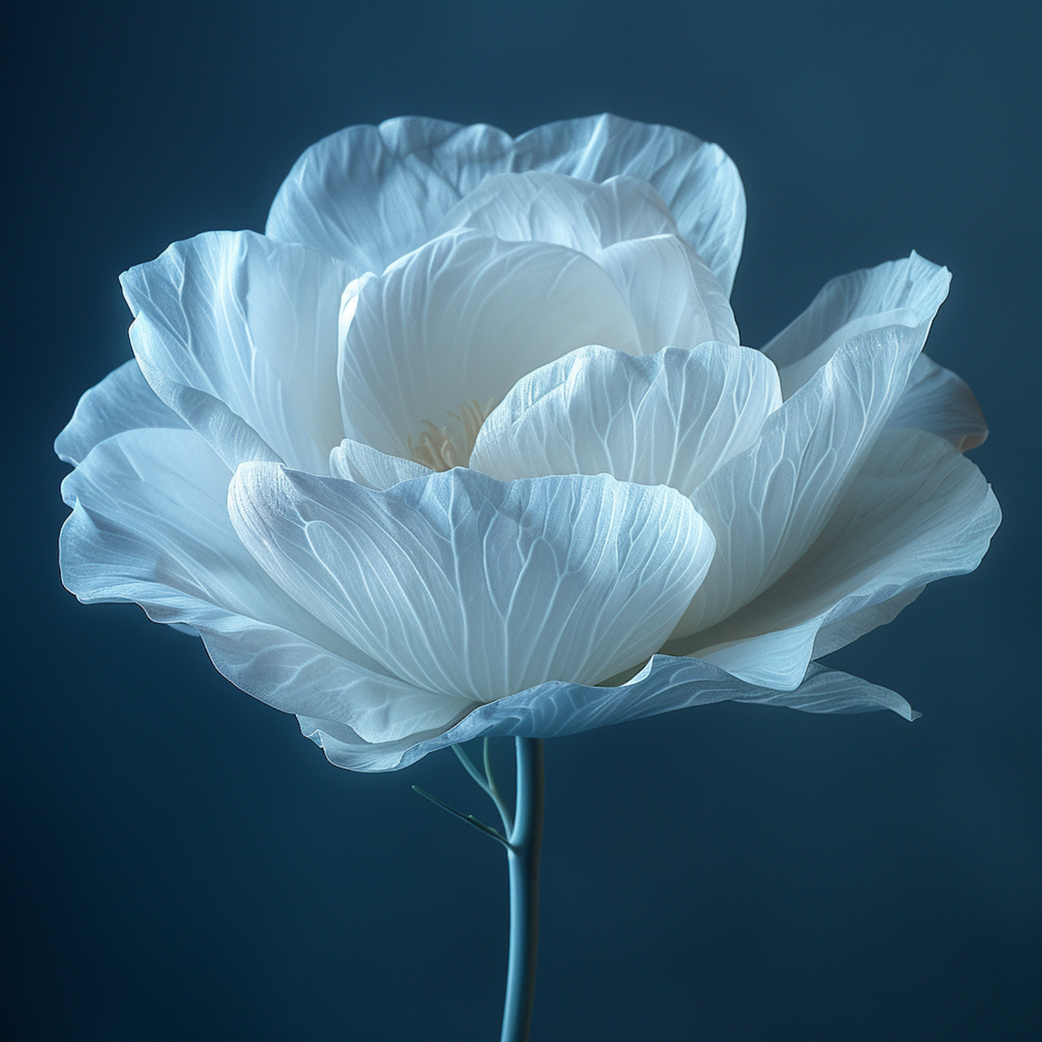 Serene White Flower