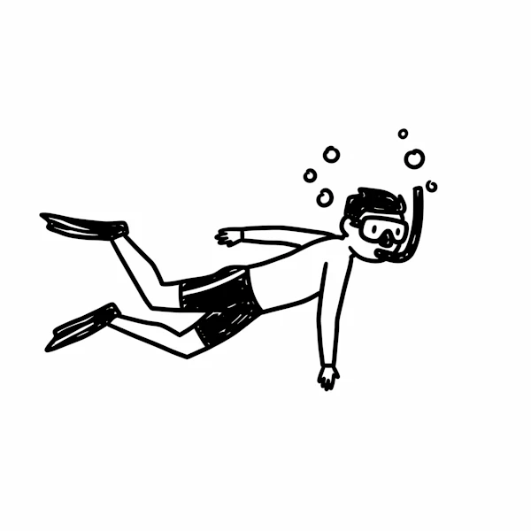 Snorkeling Illustration