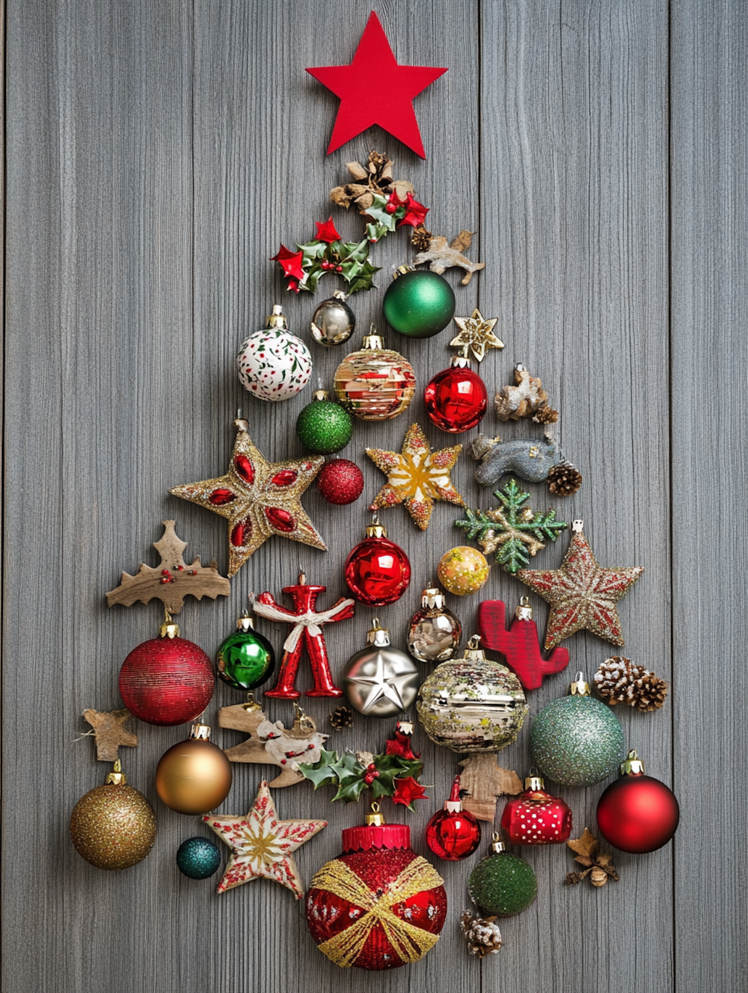 Creative Christmas Ornament Tree