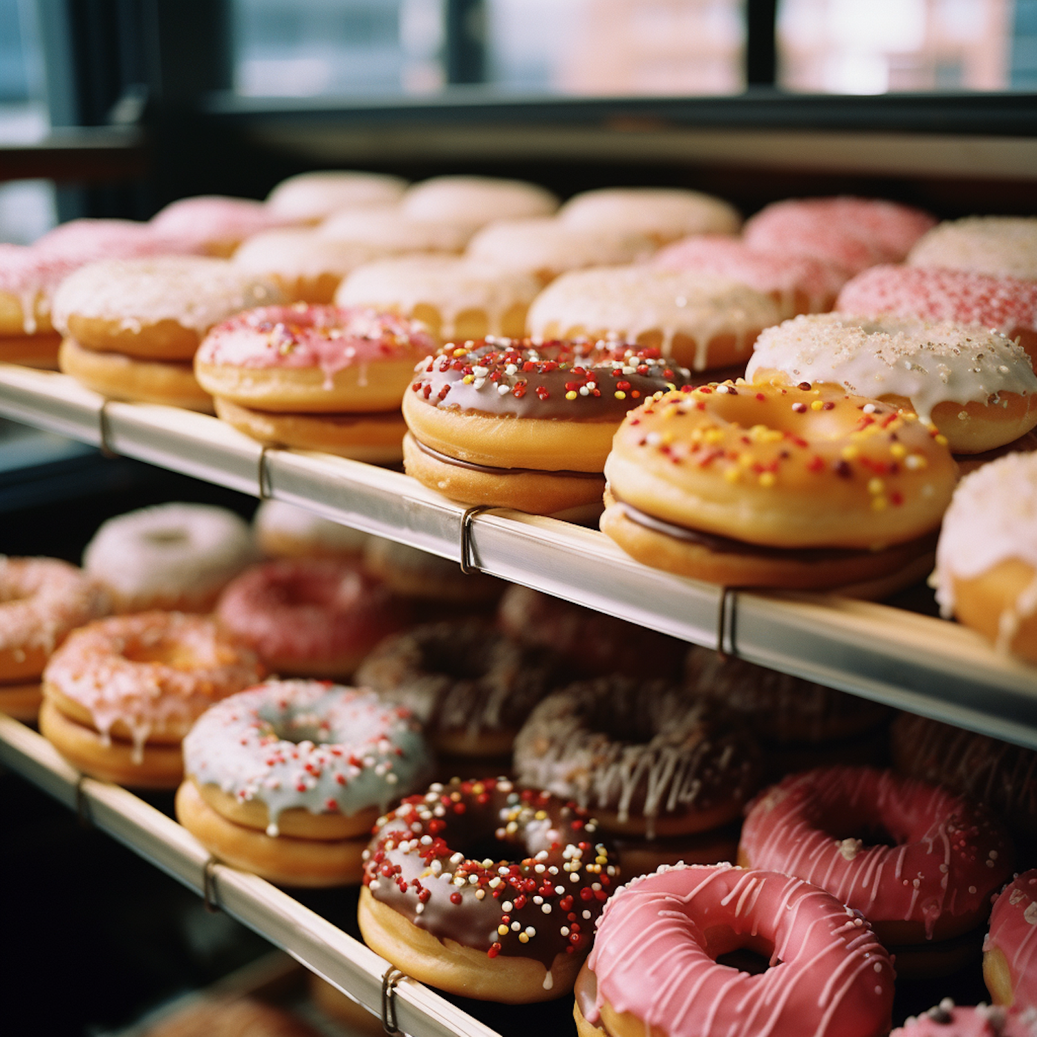 Sweet Delights: Artisanal Donut Array