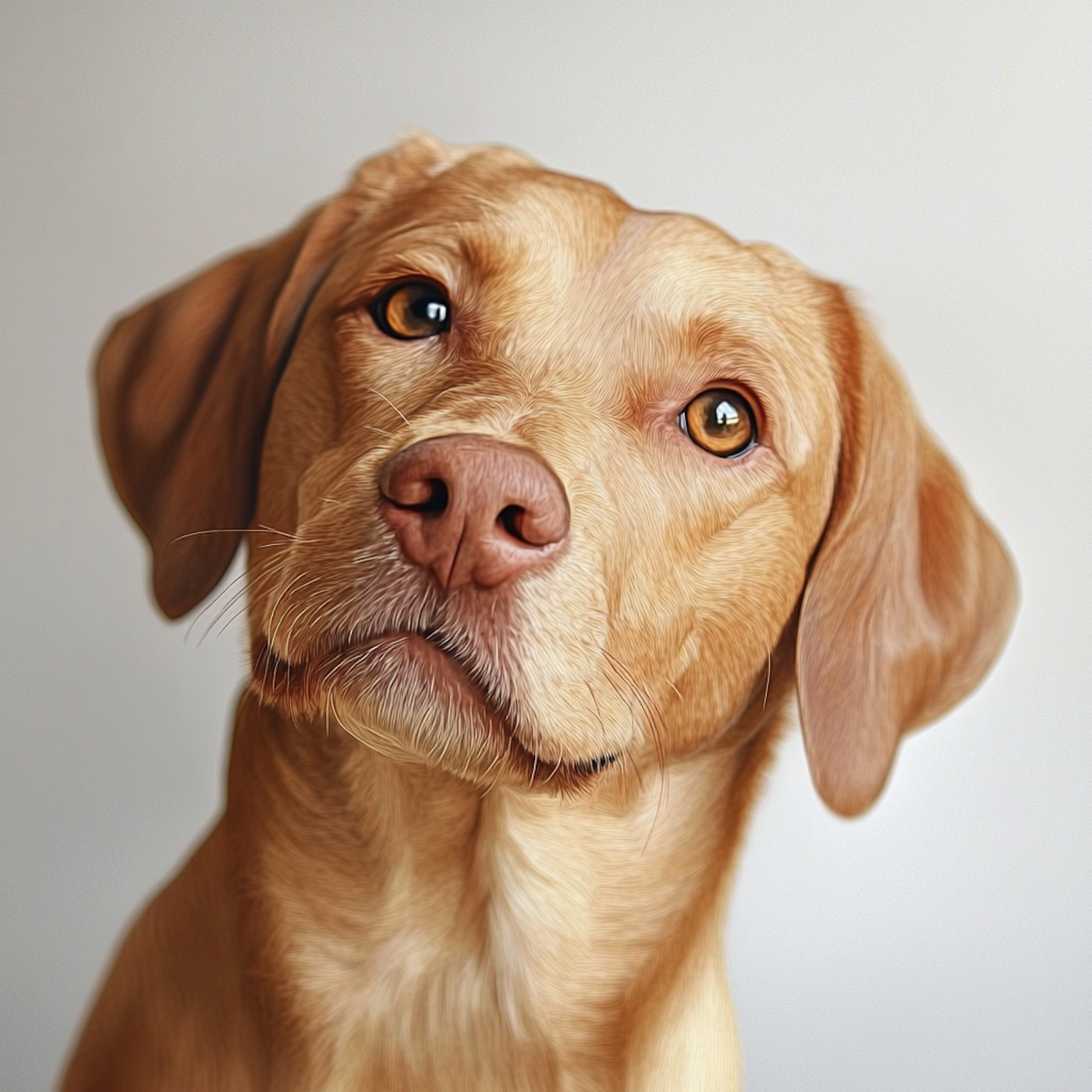 Curious Dog Close-Up