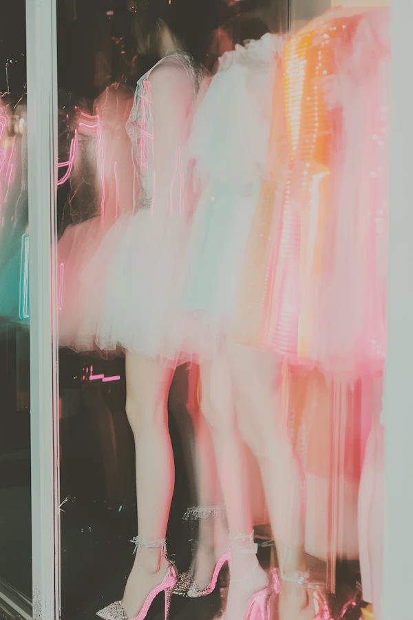 Neon Mannequin Display